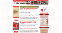 Desktop Screenshot of lef.org.pk